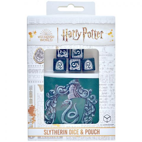 Наборы кубиков Harry Potter: Slytherin Dice and Pouch, 5 шт.