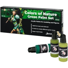Набор красок Scale75: Colors of Nature Green Paint Set
