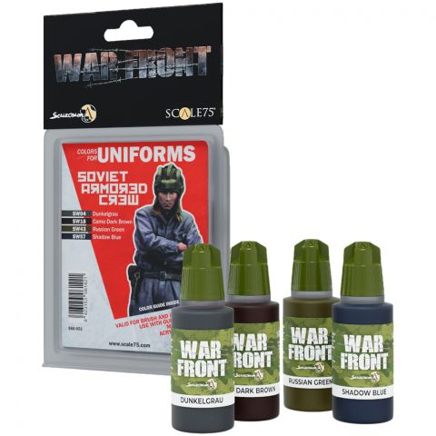 Набор красок Scale75. Colors for Uniforms: Soviet Armored Crew