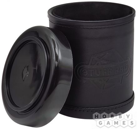 Стакан для кубиков Stuff Pro: кожаный с крышкой (чёрный) фото 2