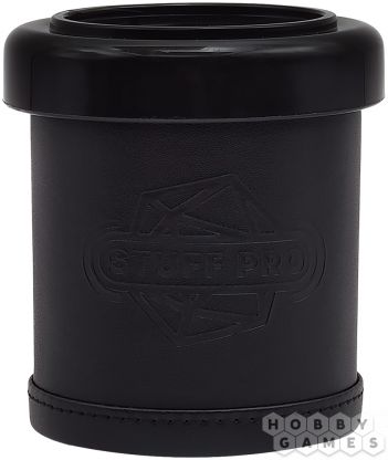 Стакан для кубиков Stuff Pro: кожаный с крышкой (чёрный) фото 4