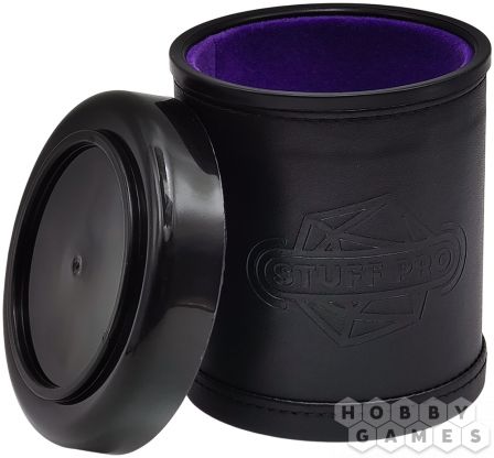Стакан для кубиков Stuff Pro: кожаный с крышкой (фиолетовый) фото 3