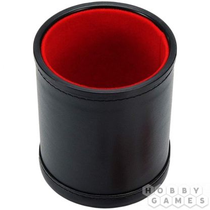 Стакан для кубиков Stuff Pro: кожаный с крышкой (красный)