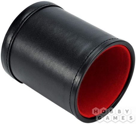 Стакан для кубиков Stuff Pro: кожаный с крышкой (красный) фото 2