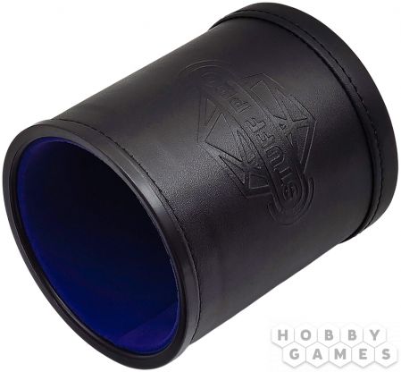 Стакан для кубиков Stuff Pro: кожаный с крышкой (синий) фото 2