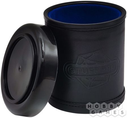 Стакан для кубиков Stuff Pro: кожаный с крышкой (синий) фото 3