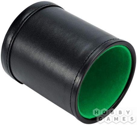 Стакан для кубиков Stuff Pro: кожаный с крышкой (зелёный) фото 2