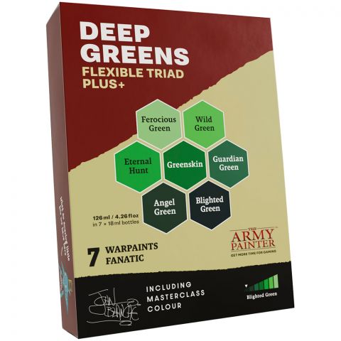 Набор красок The Army Painter: Flexible Triad PLUS+. Deep Greens