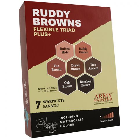 Набор красок The Army Painter: Flexible Triad PLUS+. Ruddy Browns