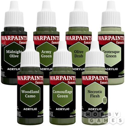 Набор красок The Army Painter: Flexible Triad PLUS+. Olive Greens фото 2