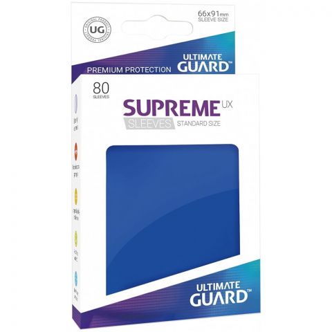 Протекторы Ultimate Guard Supreme UX (80 шт., 66x91 мм): синие