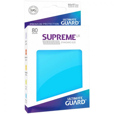 Протекторы Ultimate Guard Supreme UX (80 шт., 66x91 мм): голубые