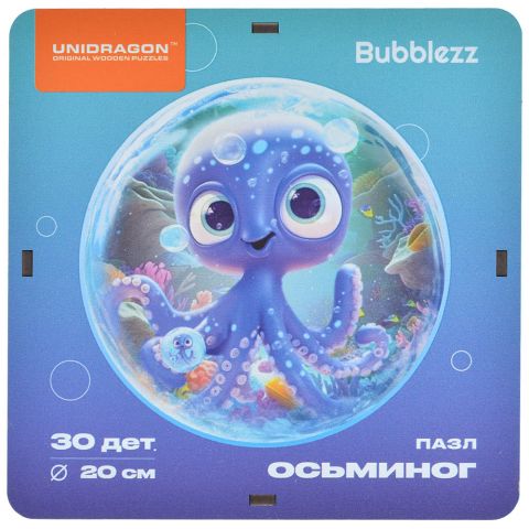 Деревянный пазл Bubblezz: Осьминожка