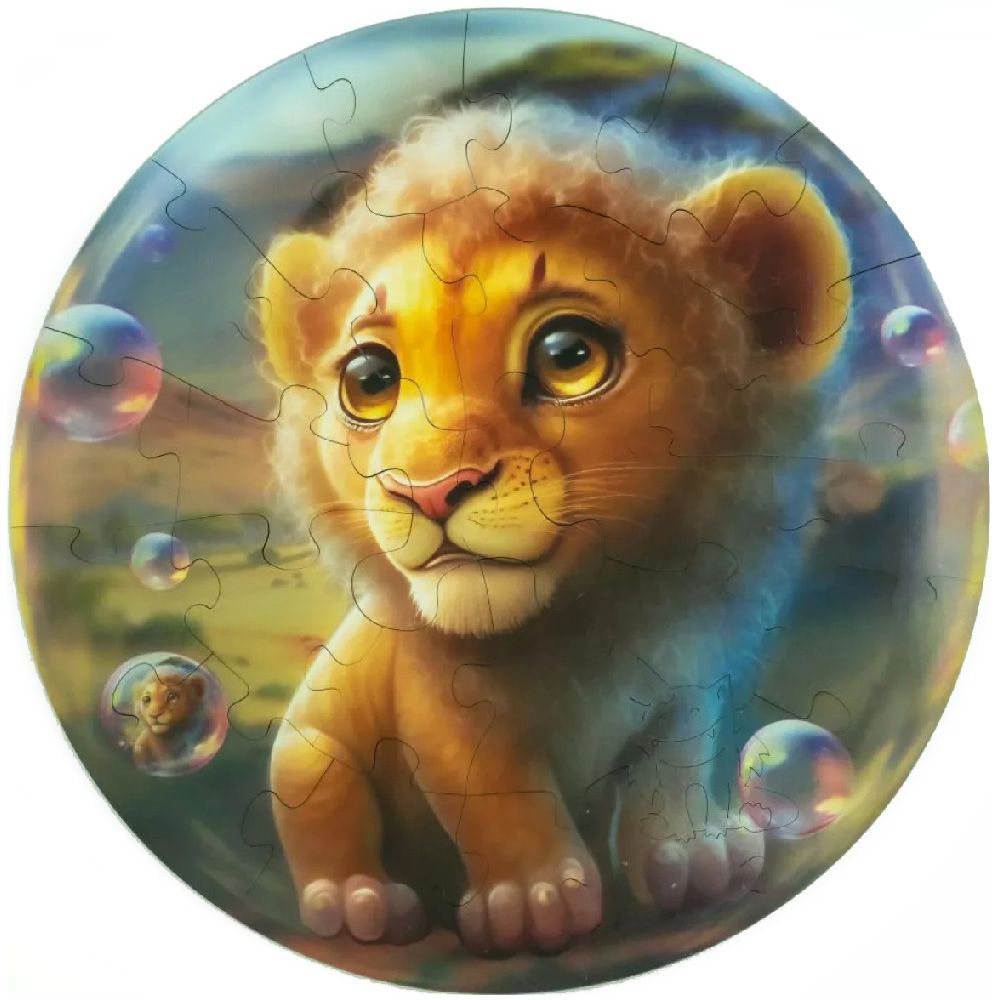 

Деревянный пазлы Bubblezz: Львёнок