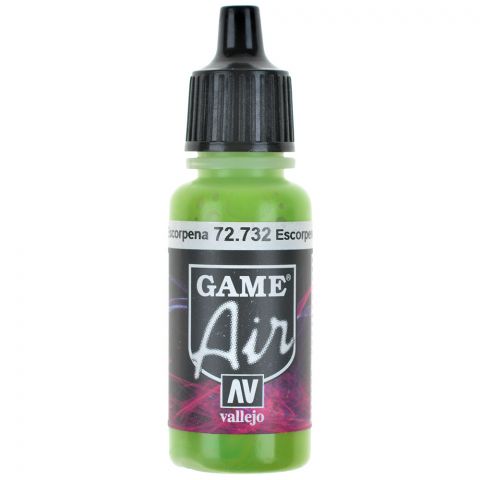 Краска Vallejo Game Air: Scorpy Green 72.732