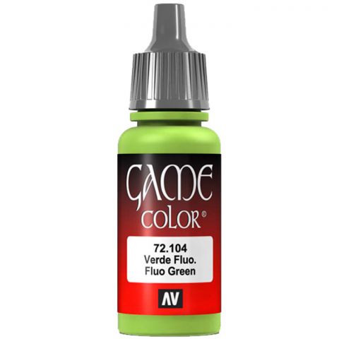 Краска Vallejo Game Color: Fluorescent Green 72.104