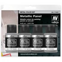 Набор красок Vallejo Metal Color Set: Metallic Panel 77.061
