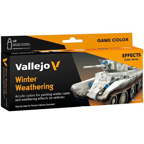 Набор красок Vallejo Effects: Winter Weathering 70.263