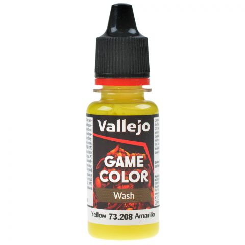 Краска Vallejo Game Wash: Yellow 73.208