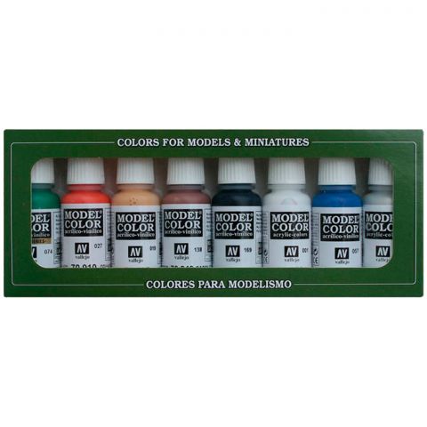 Набор красок Vallejo Model Color: Wargames Basics 70.103