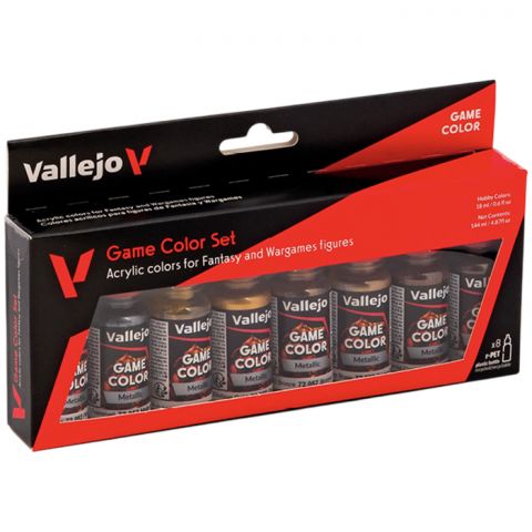 Набор красок Vallejo Game Color: Metallic Colors 72.303