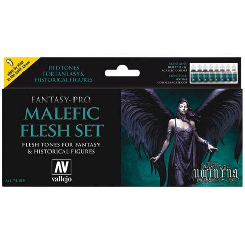 Набор красок Vallejo Pro Nocturna: Malefic Flesh 74.102