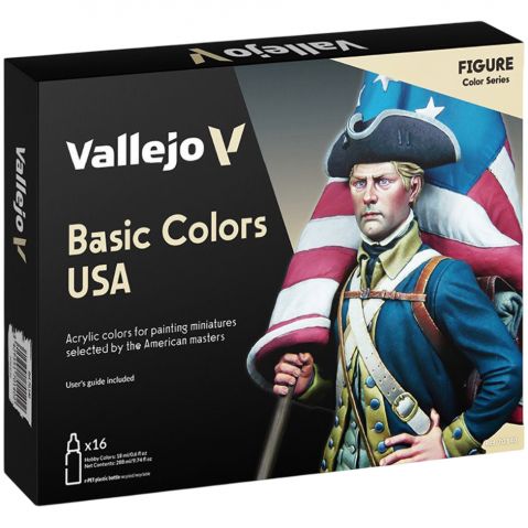Набор красок Vallejo Model Color: Basic Colors USA 70.140