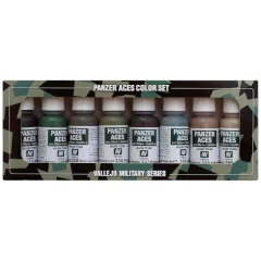 Набор красок Vallejo Panzer Aces: German Tank Crew Uniforms 70.128