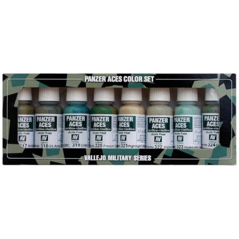 Набор красок Vallejo Panzer Aces: Allied Tank Crew Uniforms