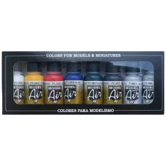 Набор красок Vallejo Model Air: Basic Colors 71.174 (8 цветов)