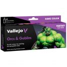 Набор красок Vallejo Fantasy: Orcs & Goblins 72.304