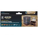 Набор красок Vallejo Wizkids Premium Paints: Wood & Steel 80.256