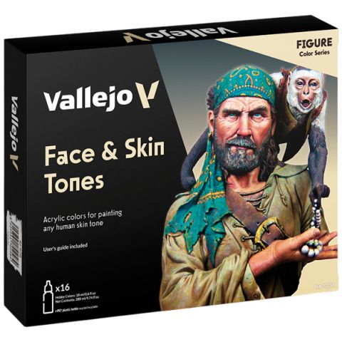 Набор красок Vallejo Figure Color: Face & Skin Tones 70.258