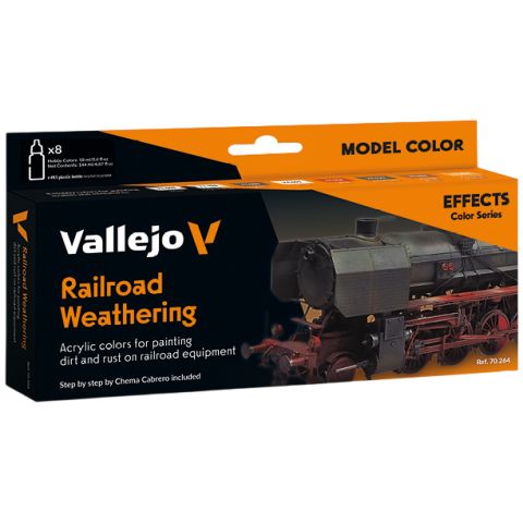 Набор красок Vallejo Effects Color: Railroad Weathering 70.264