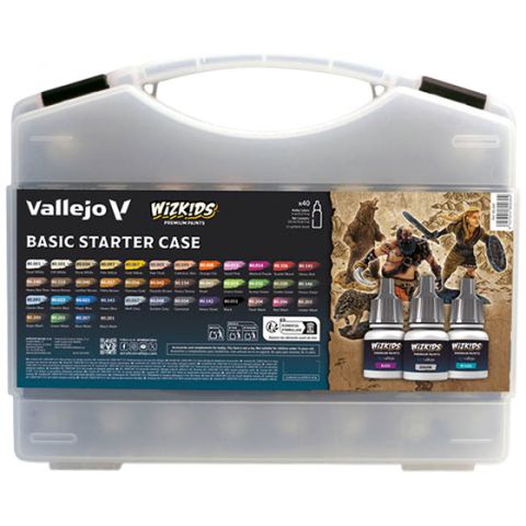 Набор красок Vallejo Wizkidz Premium Paints: Basic Starter Case 80.260