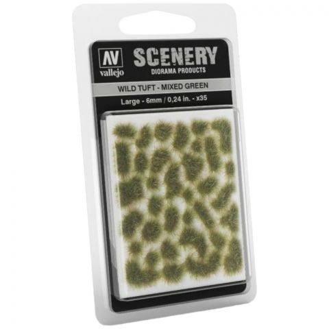 Vallejo Scenery: Wild Tuft (Mixed Green) (6 мм)