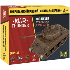 War Thunder. Американский средний танк M4A2 "Шерман" (1:100)