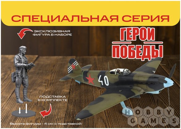 Герои Победы. Советский истребитель Як-7Б (поздний) (1:48) фото 2