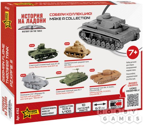 Немецкий огнемётный танк PZ.KPFW. III (1:100) фото 2