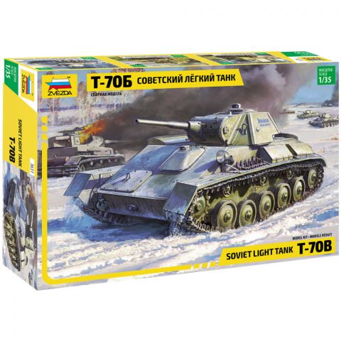 Советский лёгкий танк Т-70Б (1:35)