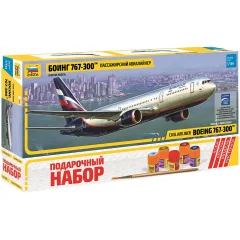 Подарочный набор "Пассажирский авиалайнер Боинг 767-300"