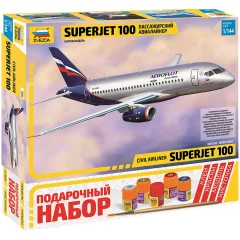Подарочный набор "Пассажирский авиалайнер Superjet 100"