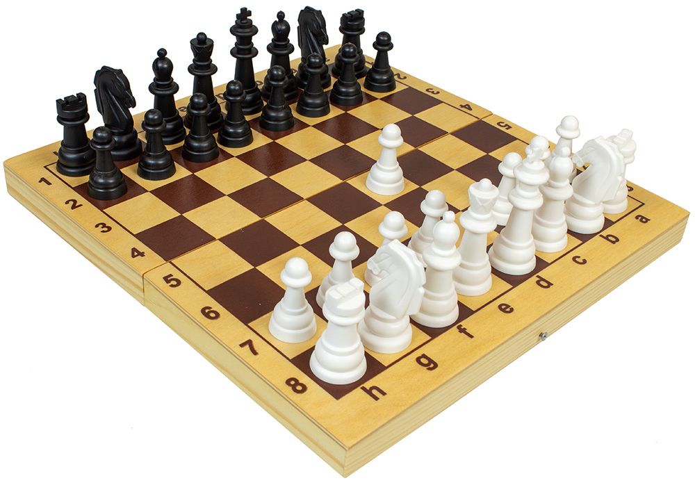Настольная игра Десятое королевство Шахматы и шашки пластмассовые в деревянной упаковке (290x150x48) 03879 Шахматы и шашки пластмассовые в деревянной упаковке (290x150x48) - фото 3