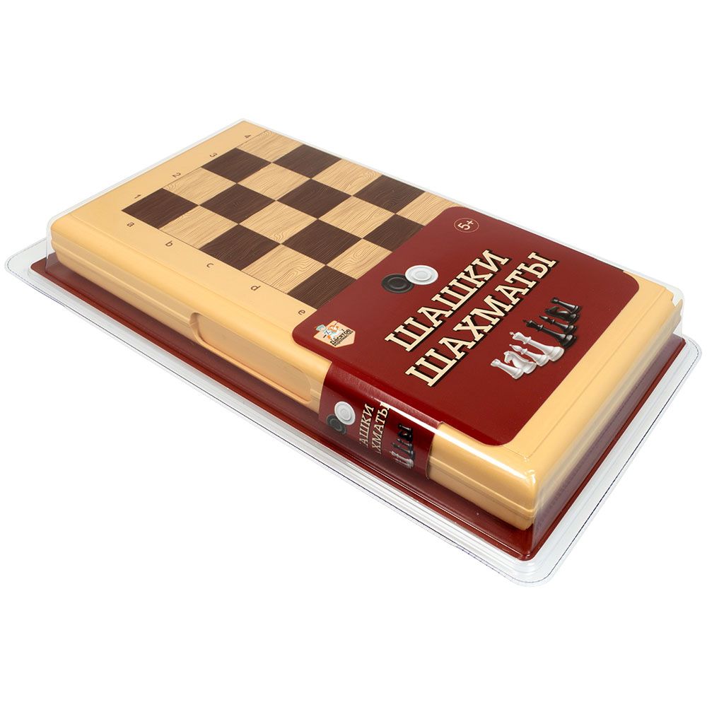 Настольная игра Десятое королевство Шашки-Шахматы в пластиковой коробке 03888