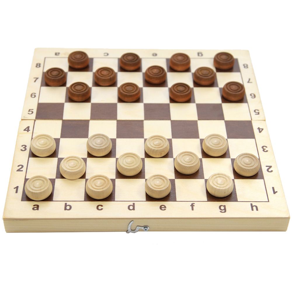 Настольная игра Десятое королевство Шашки деревянные (145x290x45) 02841