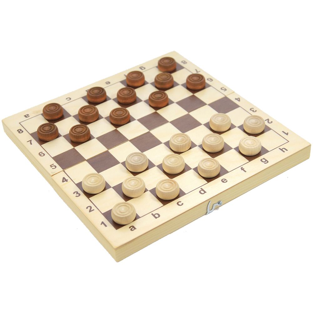 Настольная игра Десятое королевство Шашки деревянные (145x290x45) 02841 Шашки деревянные (145x290x45) - фото 2