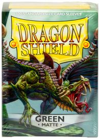 Протекторы Dragon Shield (100 шт., 63х88 мм): зелёные матовые