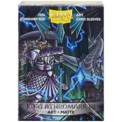 Протекторы Dragon Shield (100 шт., 63x88 мм): с рисунком King Athromark III Portrait, матовые