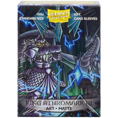 Протекторы Dragon Shield (100 шт., 63x88 мм): с рисунком King Athromark III Portrait, матовые