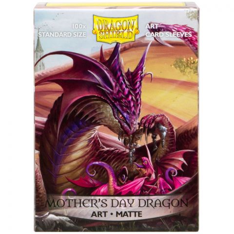 Протекторы Dragon Shield (100 шт., 63x88 мм): с рисунком Mother's Day Dragon, матовые